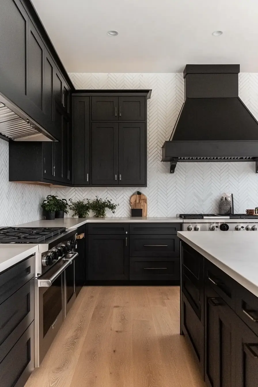 Black Kitchen Cabinets 68766