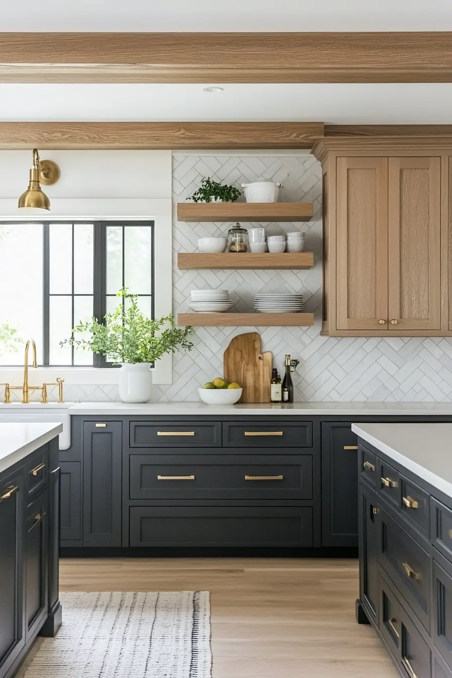 Black Kitchen Cabinets 82284