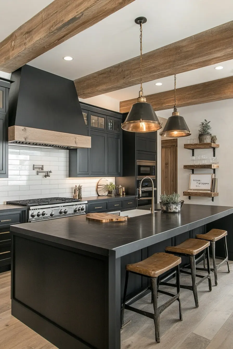 Black Kitchen Cabinets 99860