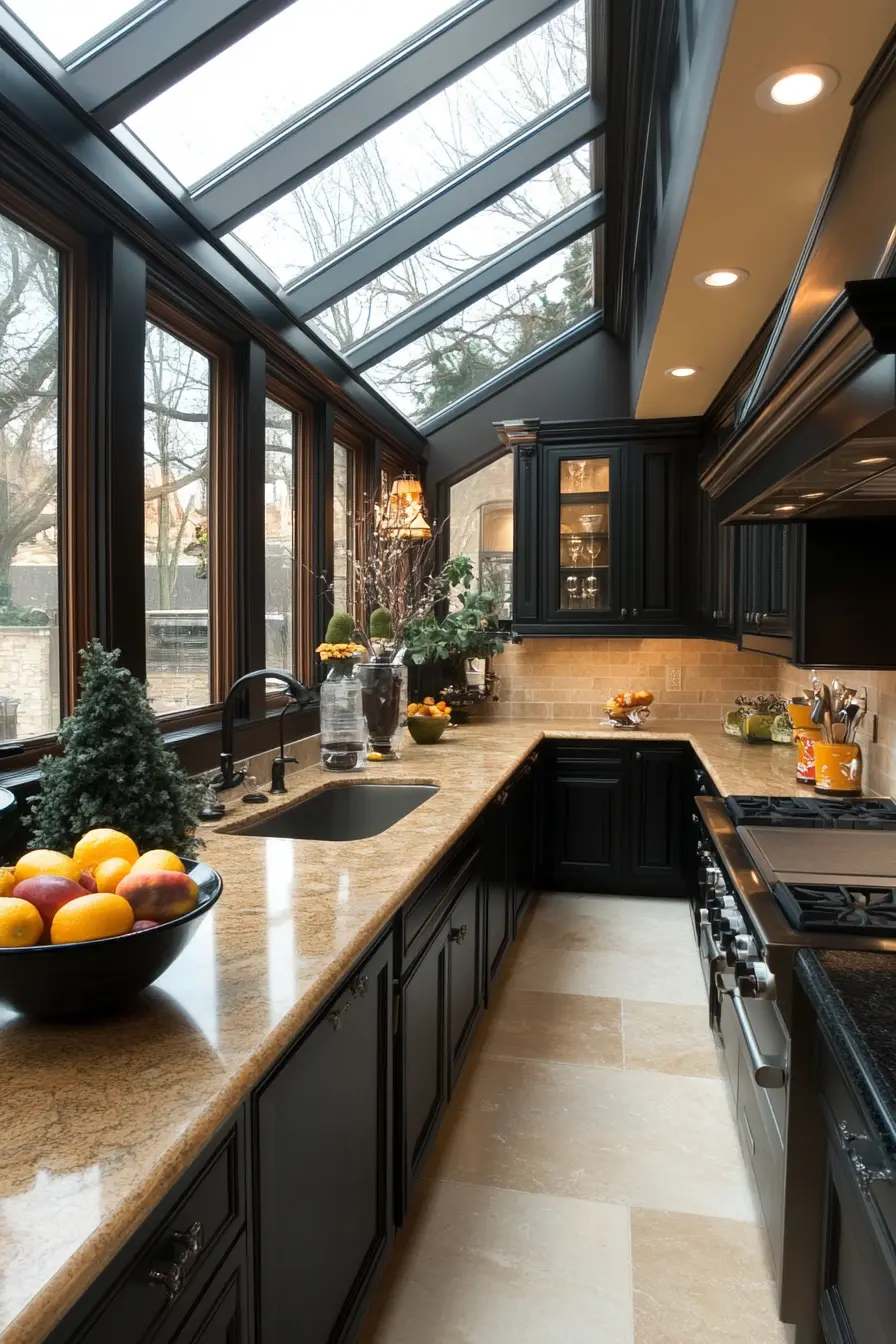 Black Kitchen Cabinets 116130