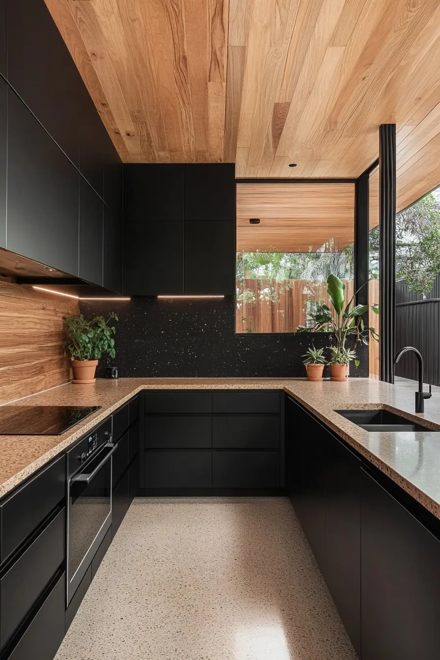 Black Kitchen Cabinets 127412