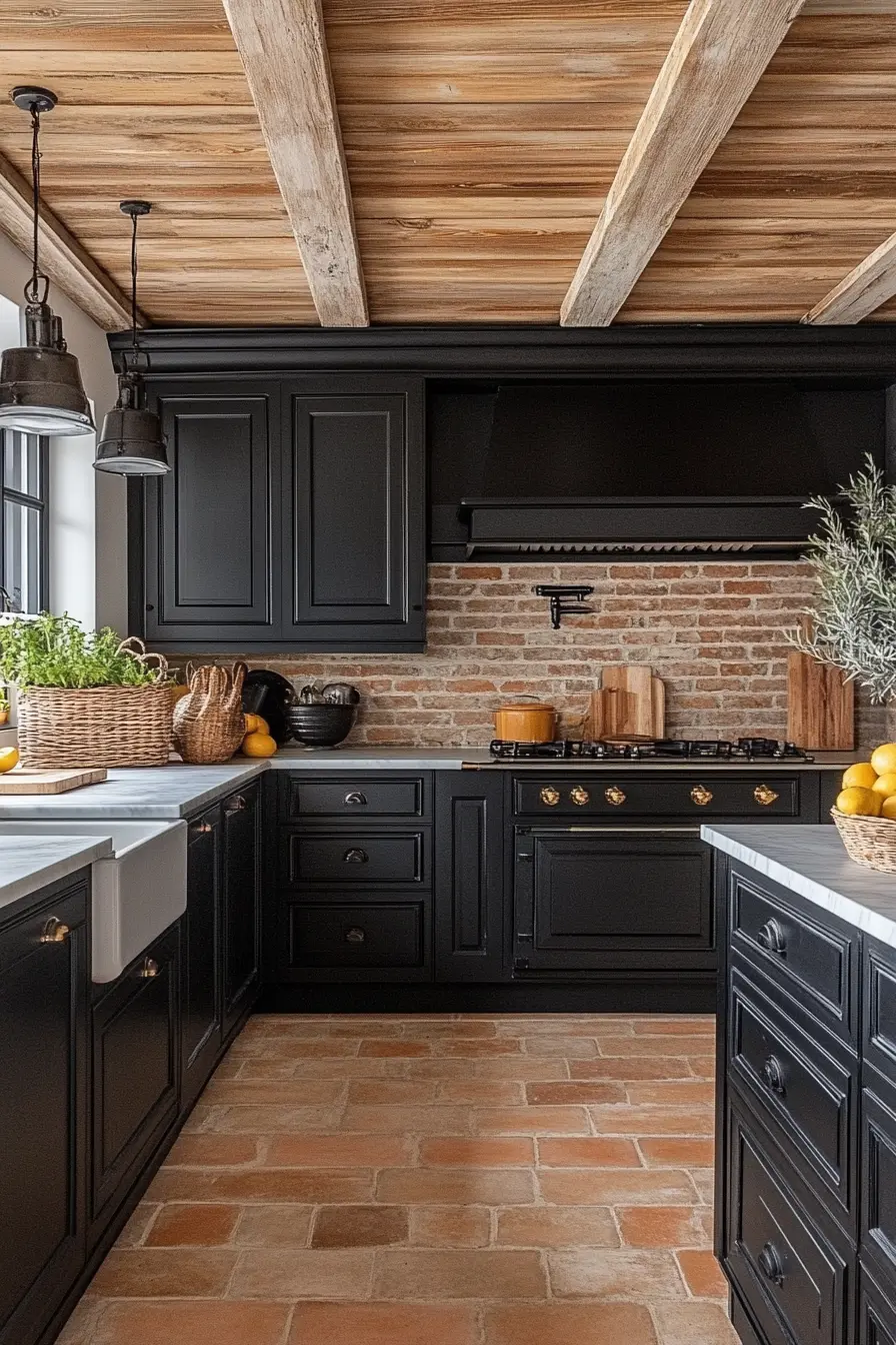 Black Kitchen Cabinets 175120