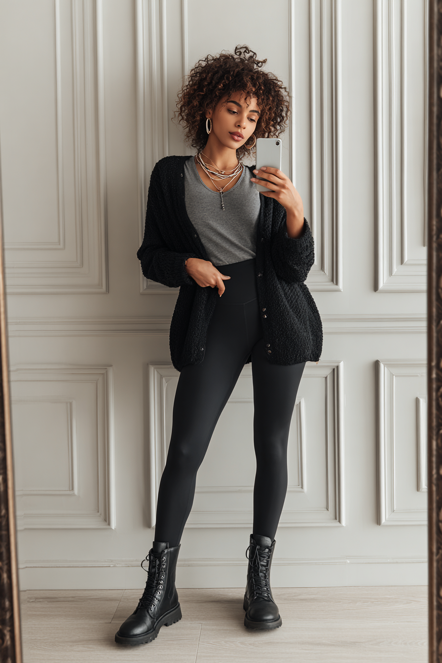 Black Leggings Outfit 1012626