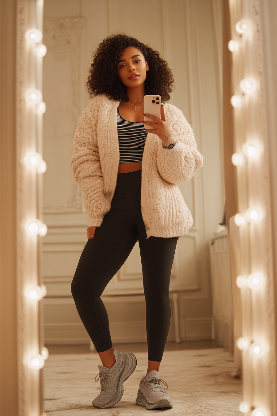 Black Leggings Outfit 1007176