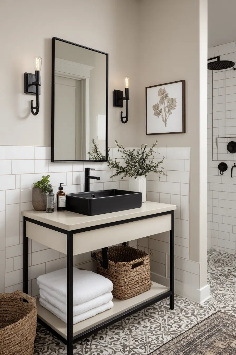 Black and White Bathroom 93450