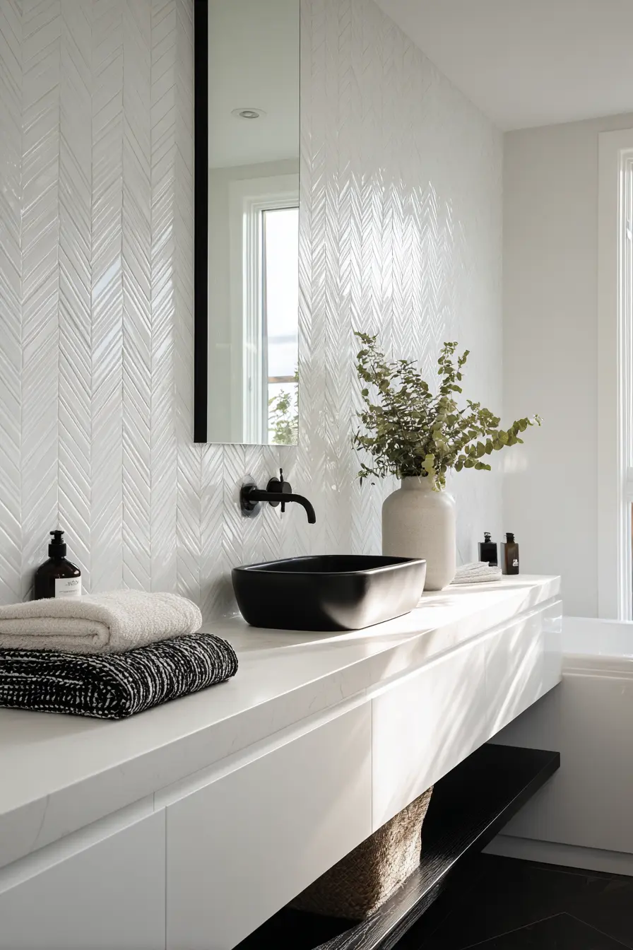 Black and White Bathroom 80308