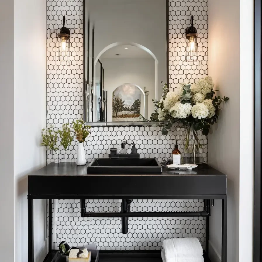 Black and White Bathroom 111362
