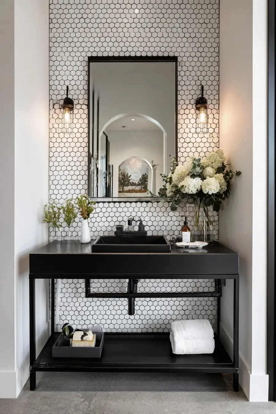 Black and White Bathroom 111362
