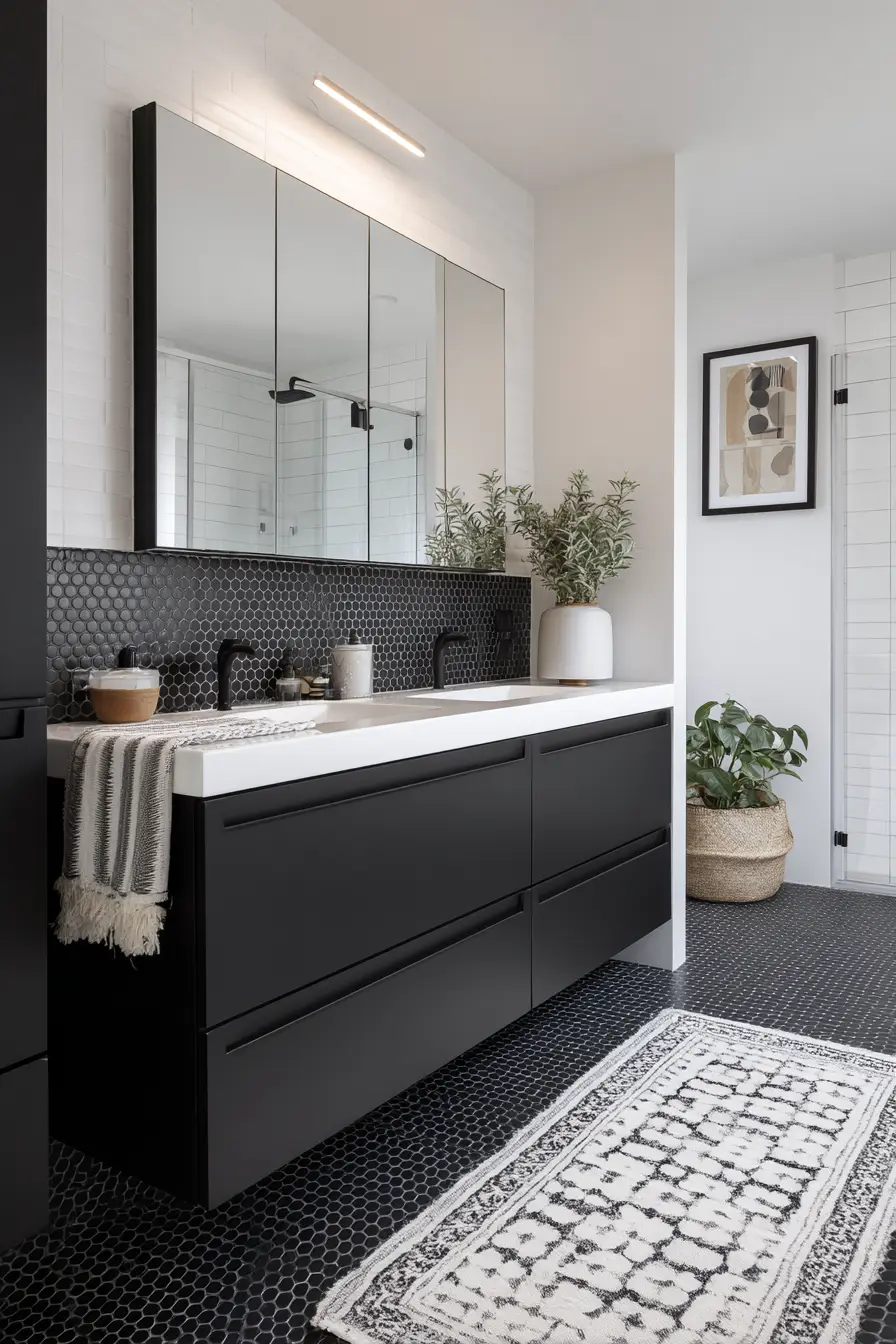 Black and White Bathroom 110460