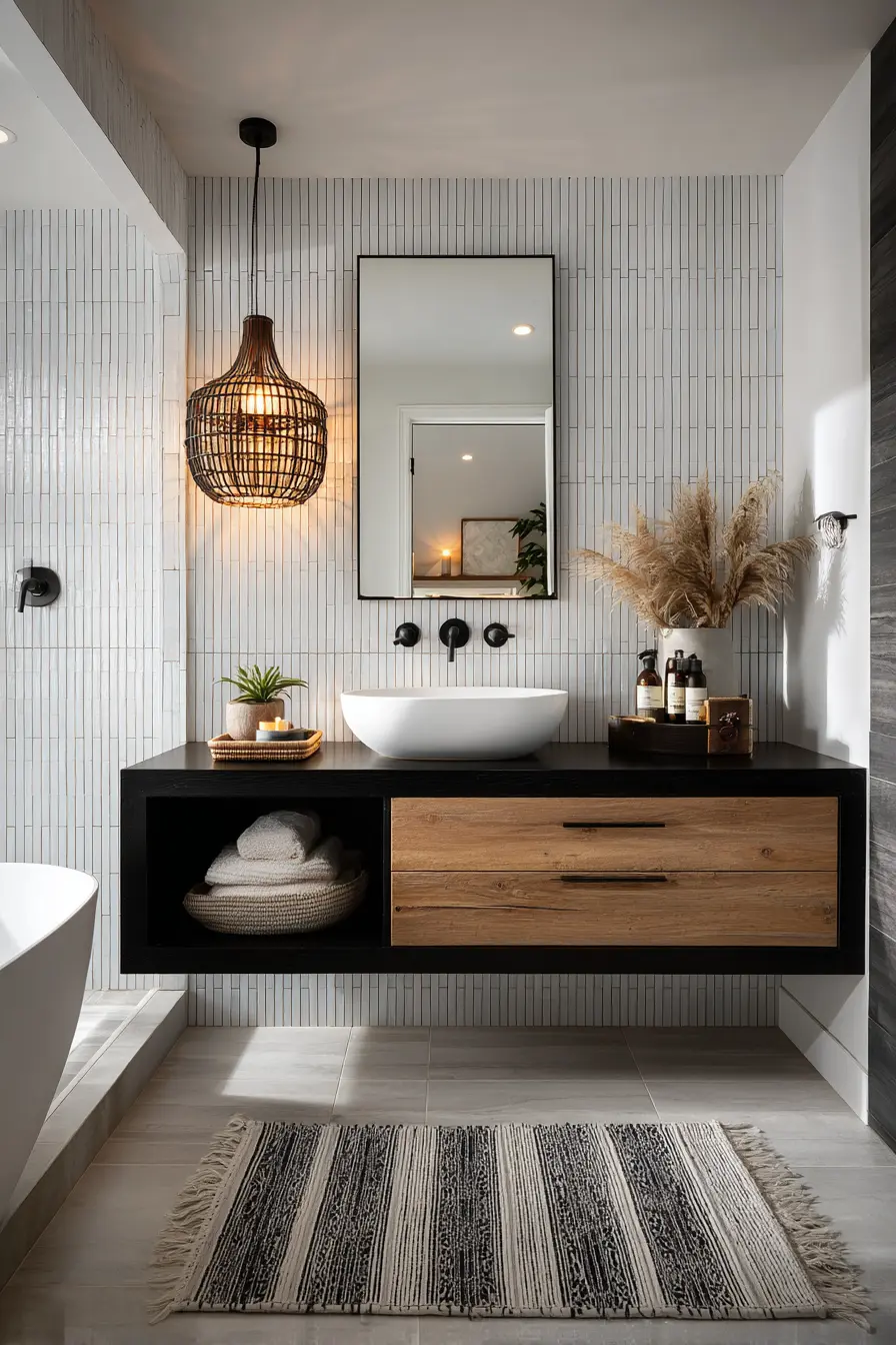 Black and White Bathroom 114734