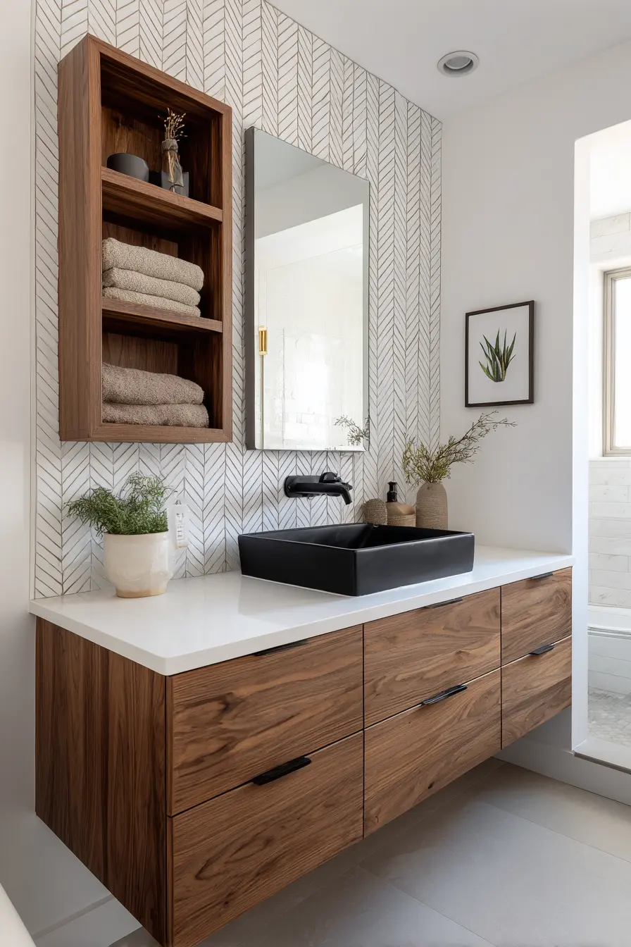 Black and White Bathroom 100942