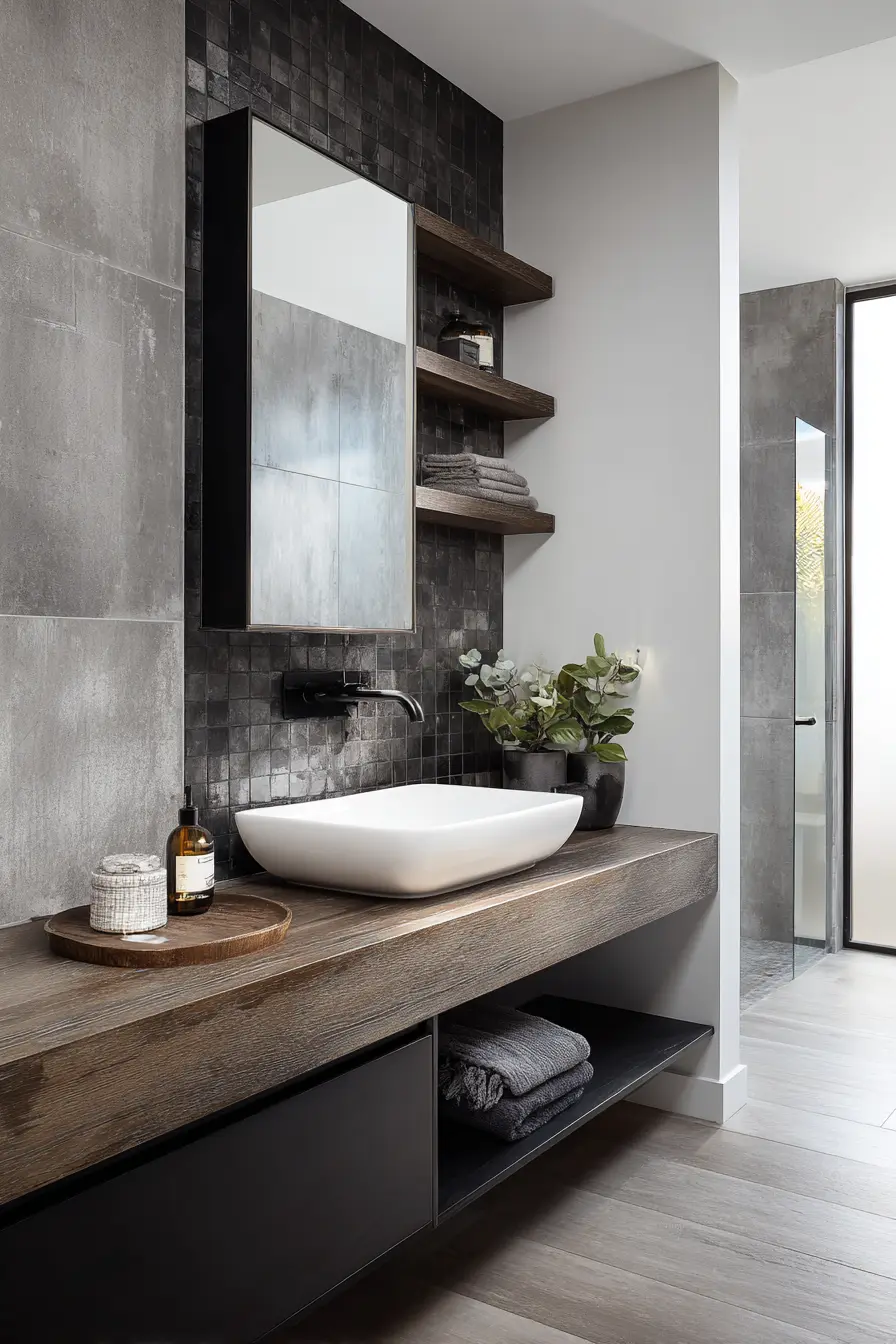 Black and White Bathroom 99956