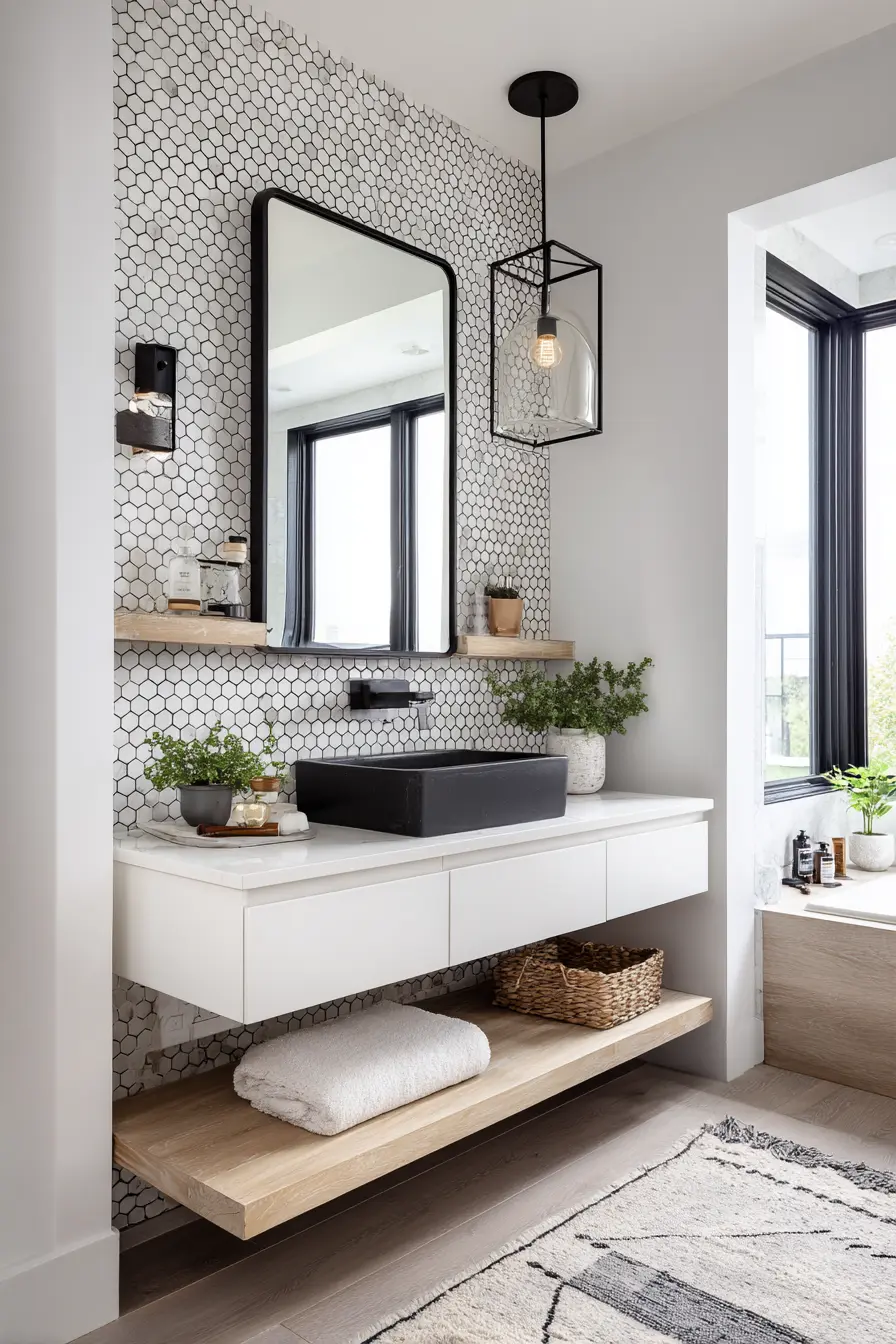 Black and White Bathroom 122424