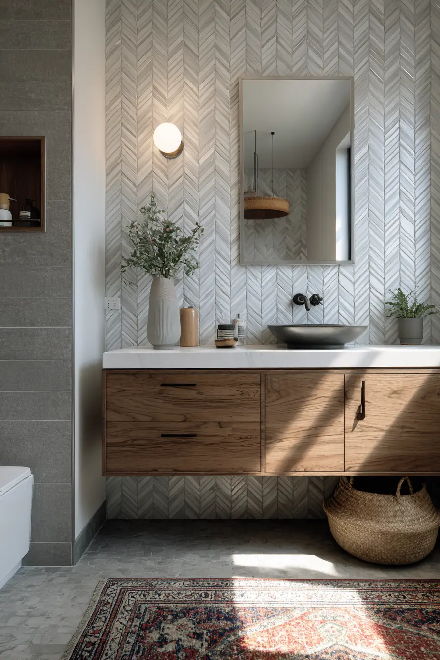 Black and White Bathroom 124656
