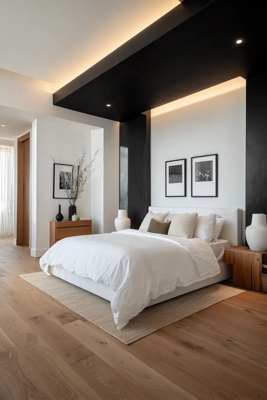 Black and White Bedroom 53506