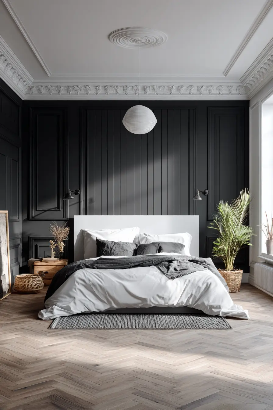 Black and White Bedroom 83344