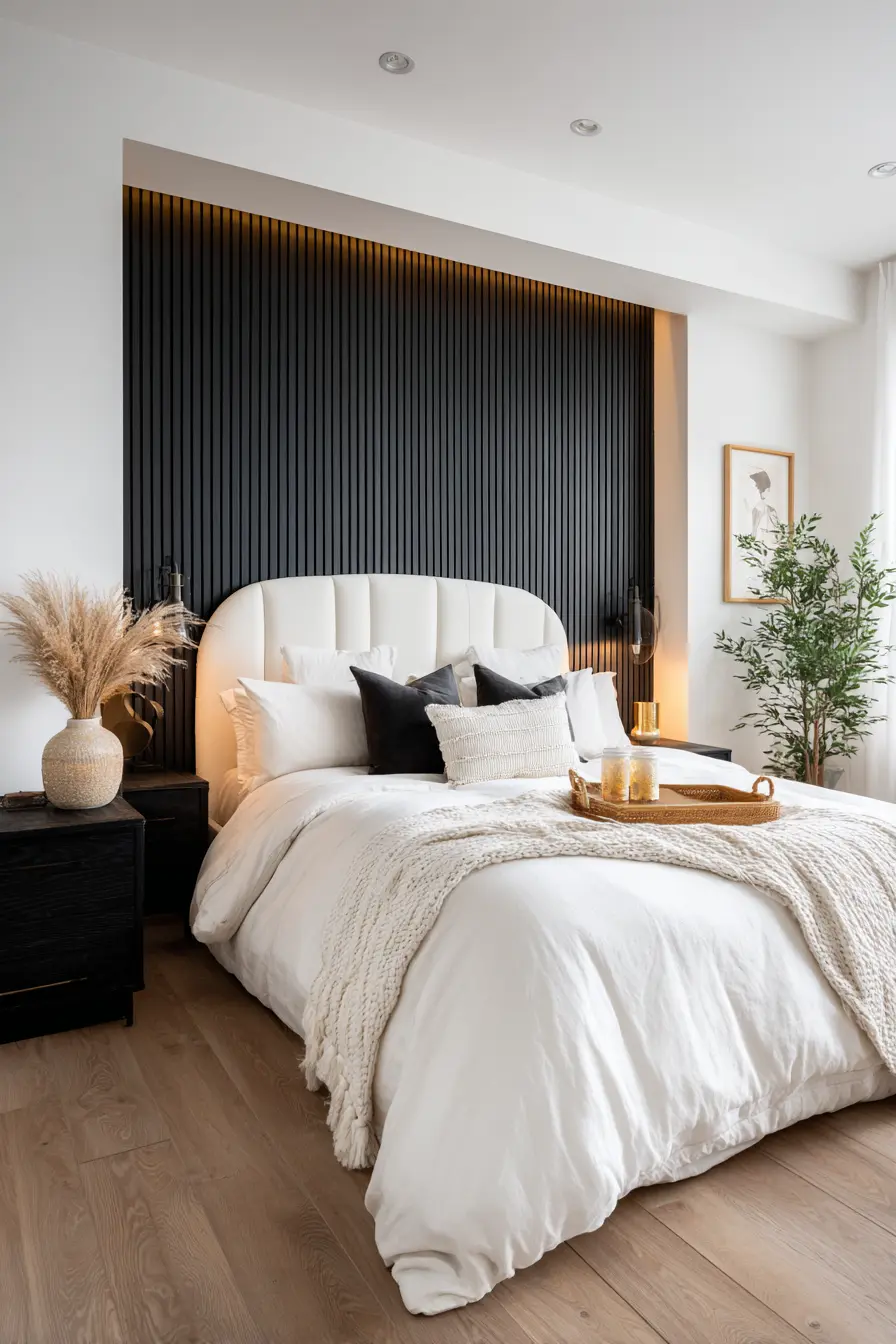 Black and White Bedroom 73724
