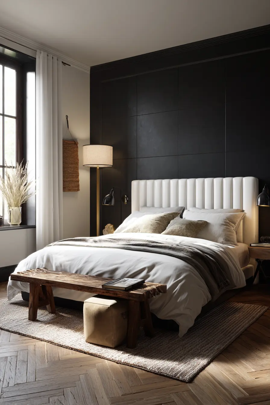 Black and White Bedroom 82736