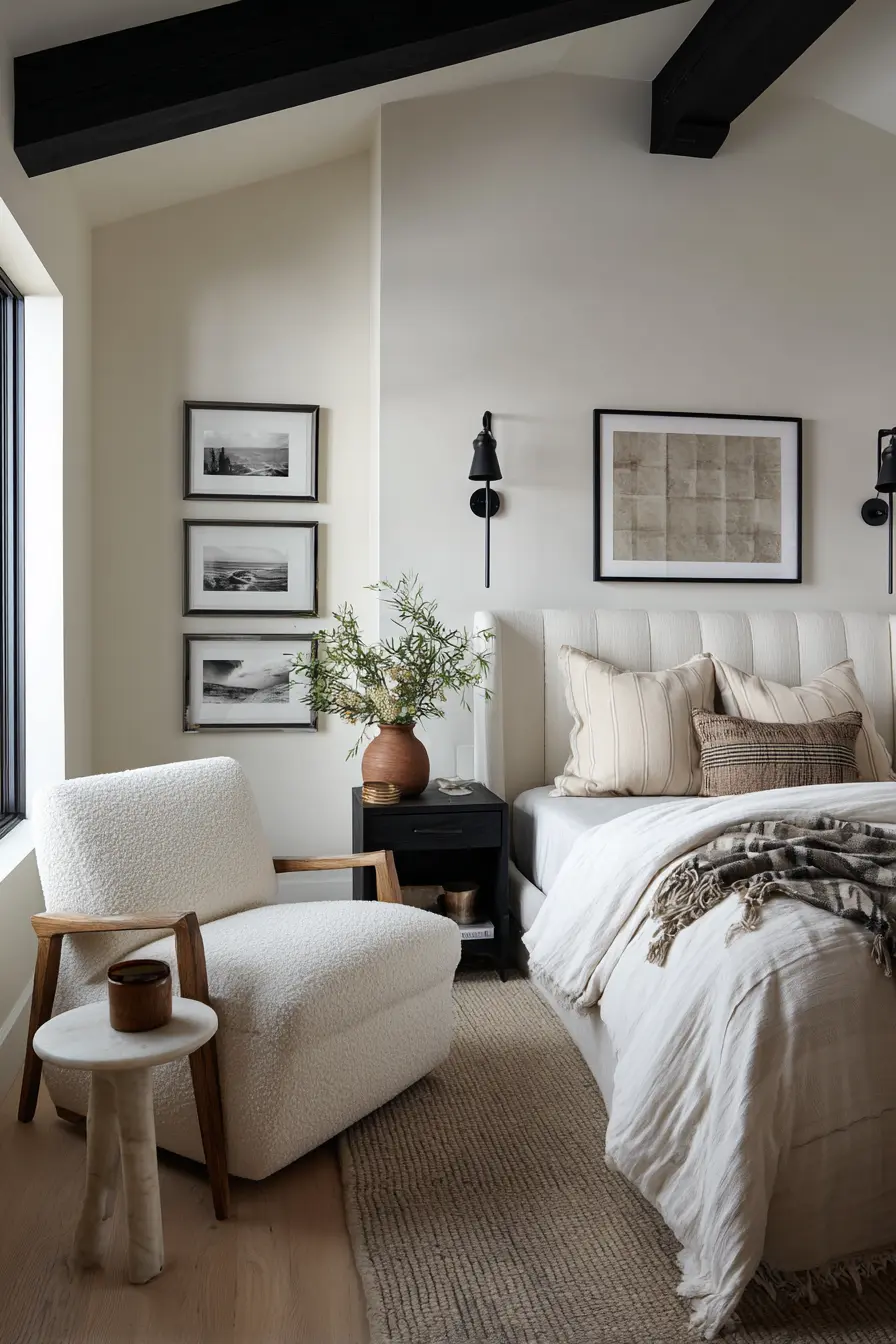Black and White Bedroom 89702