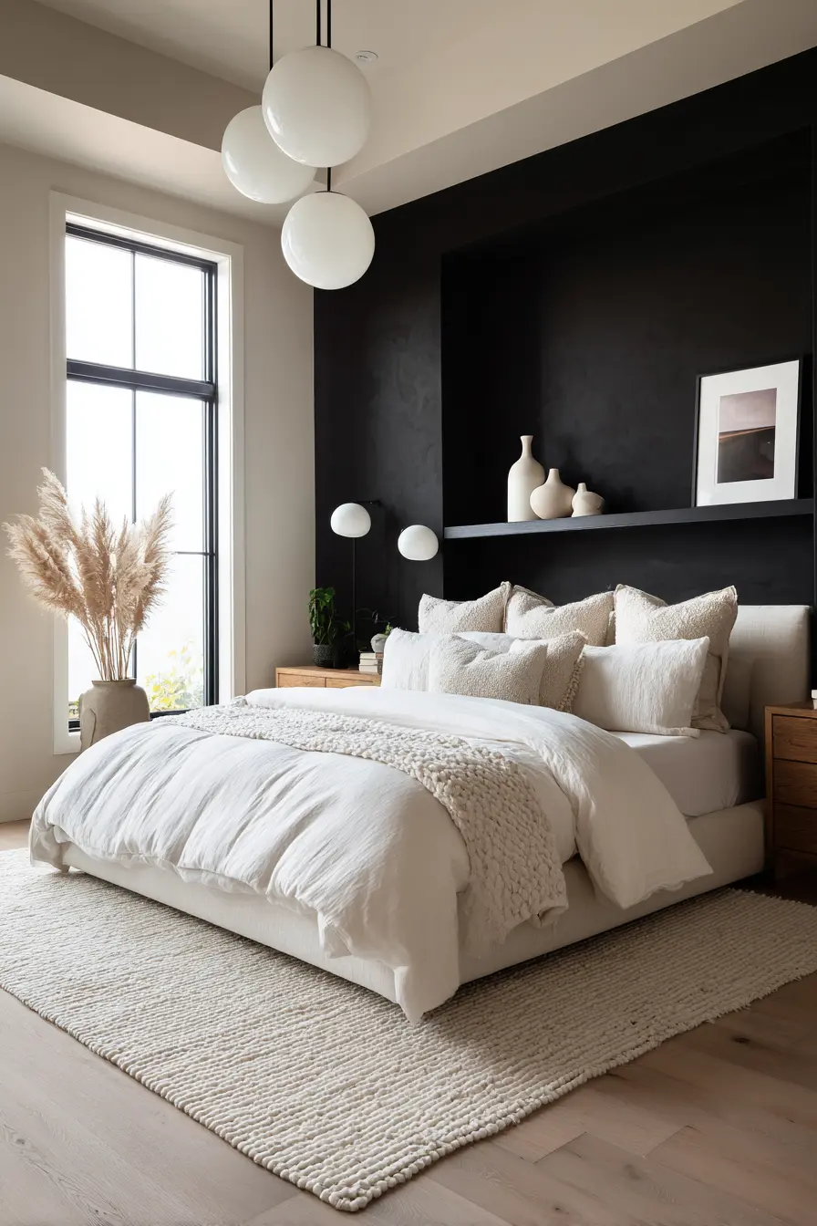 Black and White Bedroom 87552
