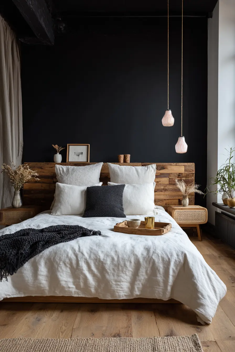 Black and White Bedroom 86476