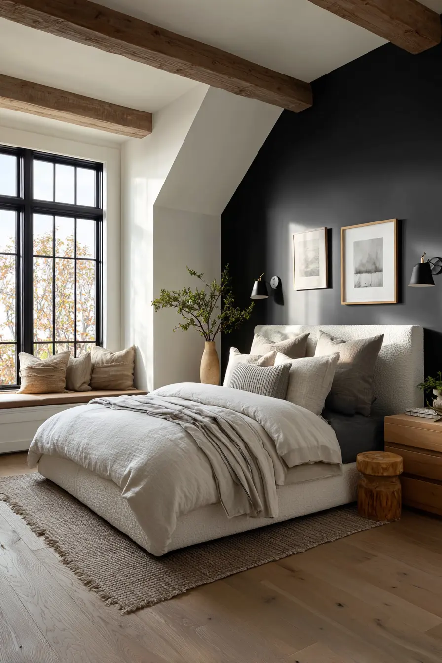 Black and White Bedroom 96662