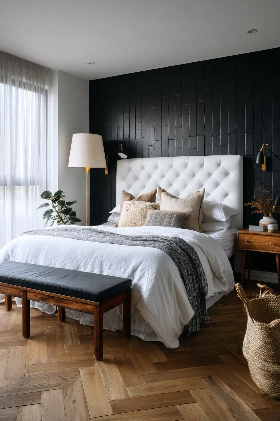 Black and White Bedroom 92746