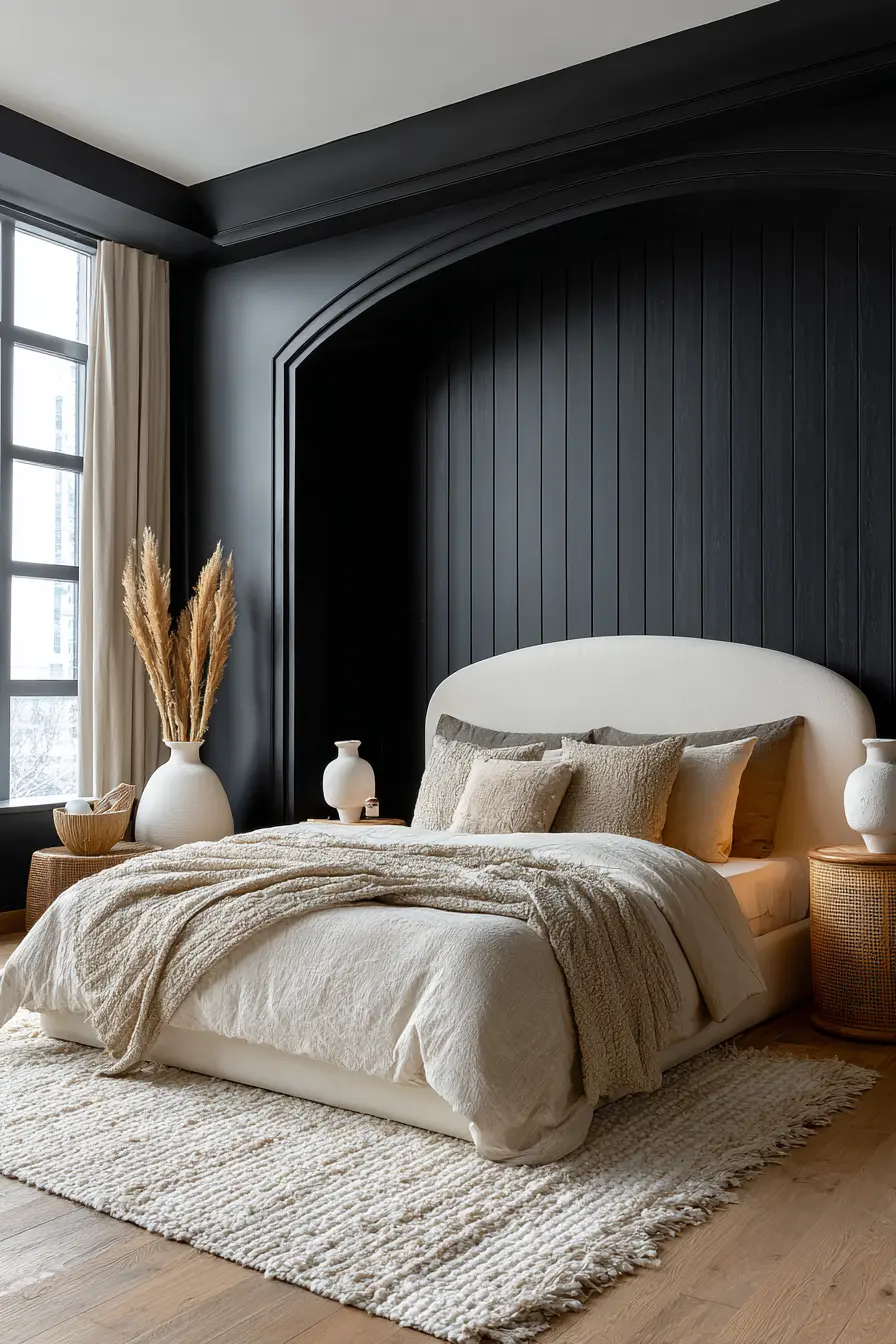 Black and White Bedroom 128162