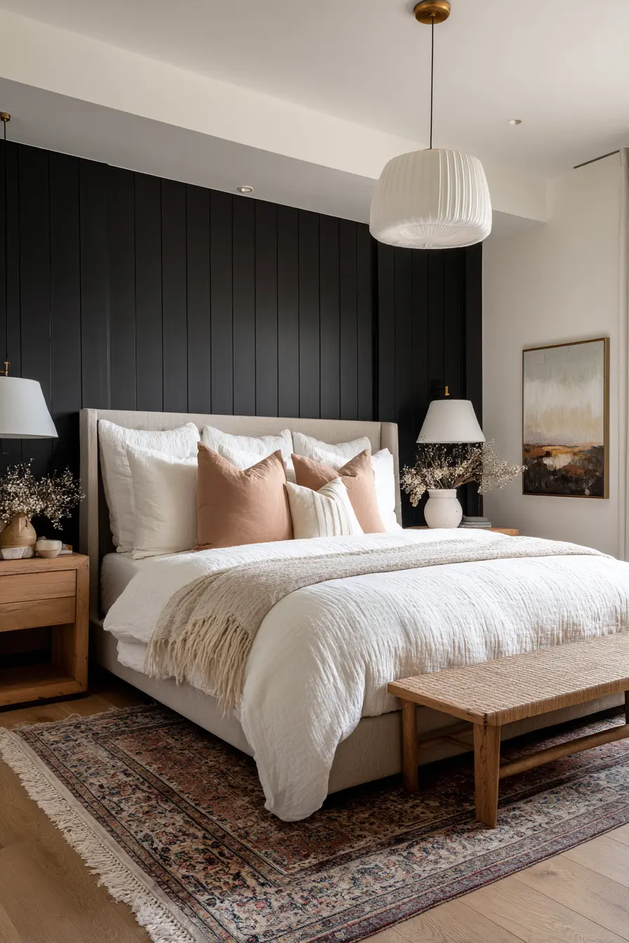 Black and White Bedroom 106558