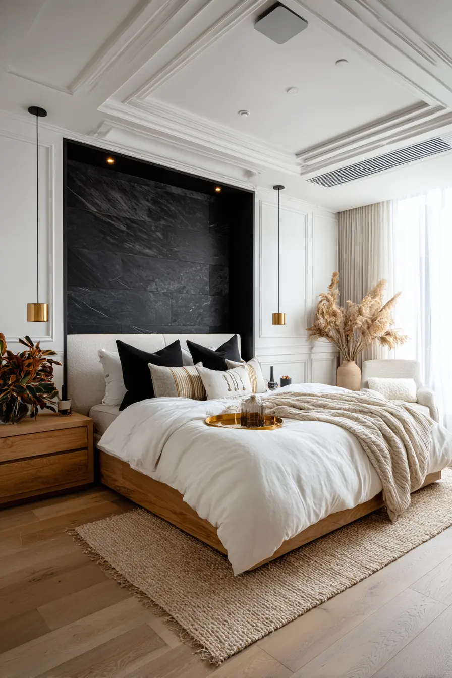 Black and White Bedroom 97912