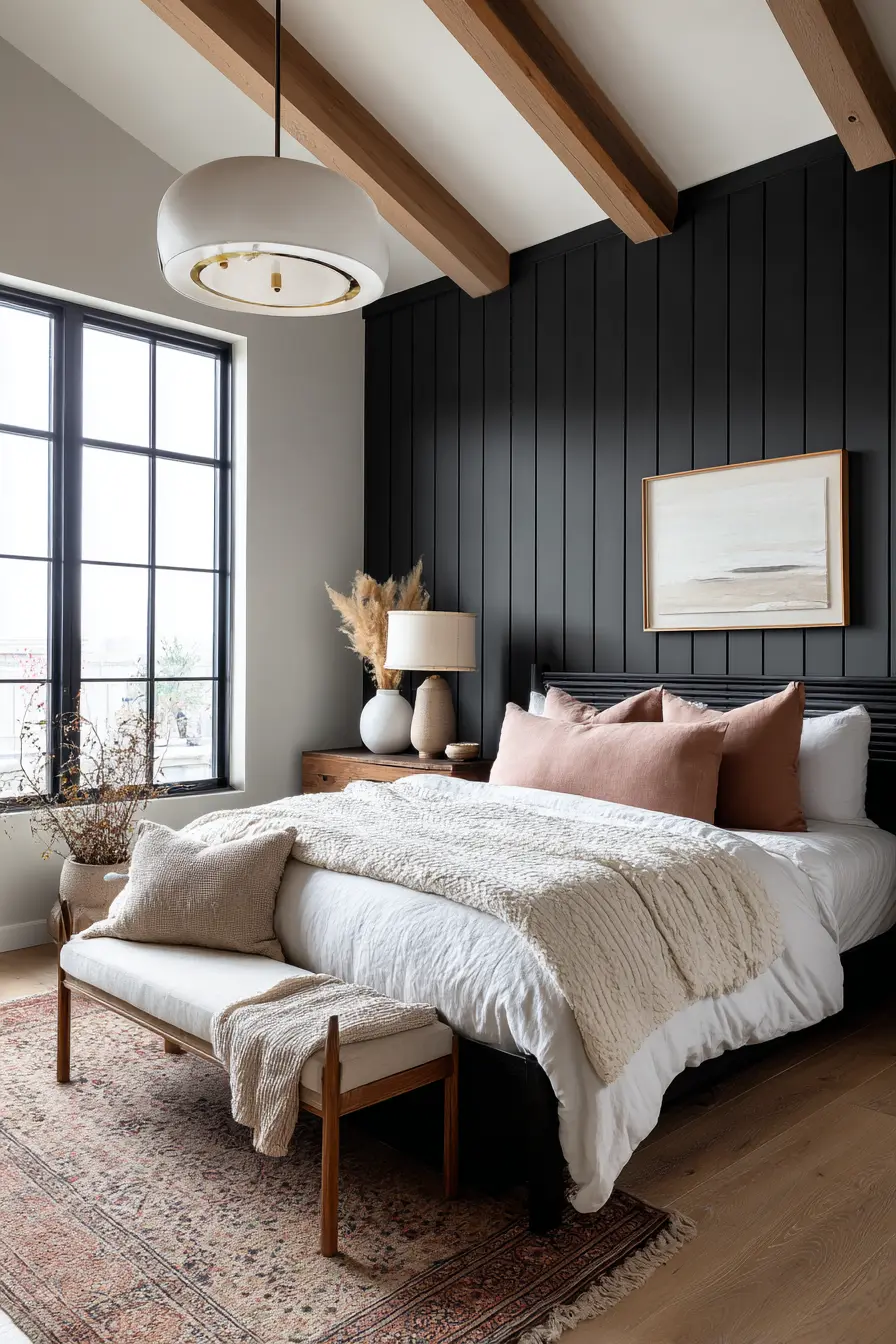 Black and White Bedroom 127106