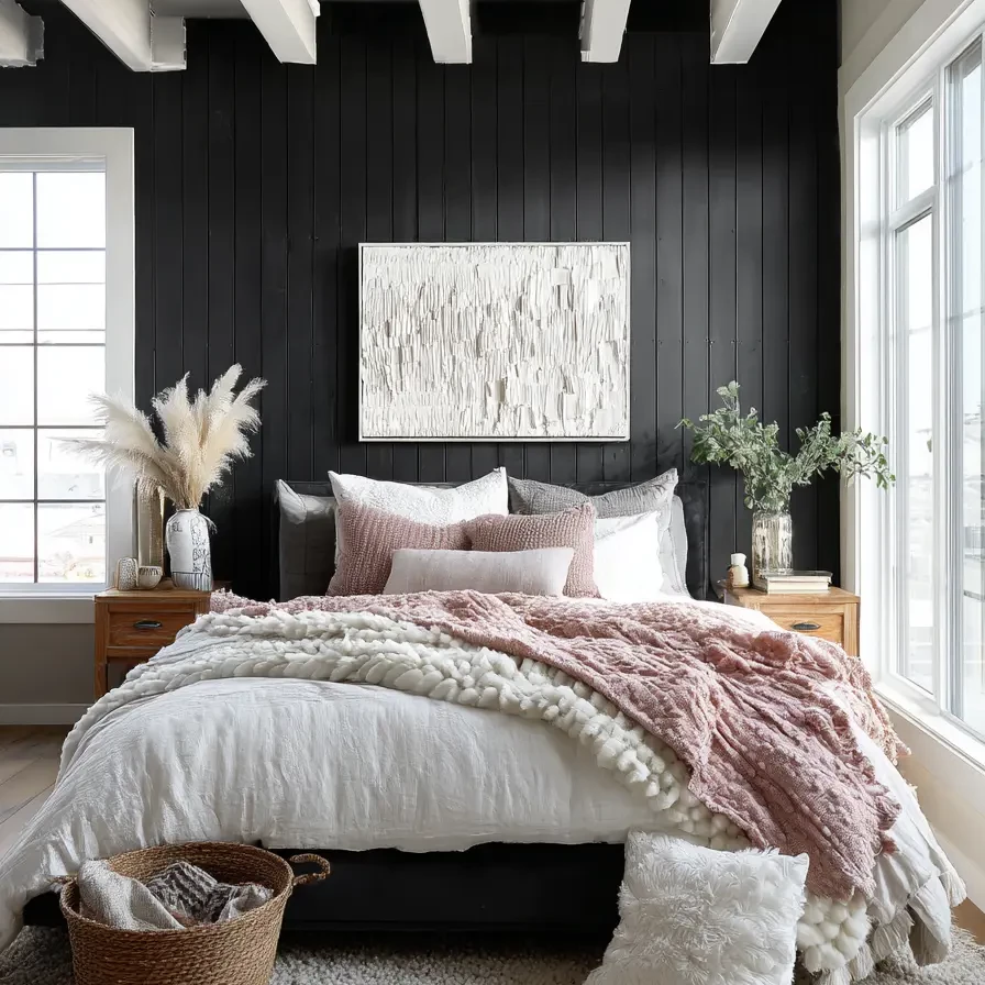 Black and White Bedroom 137682