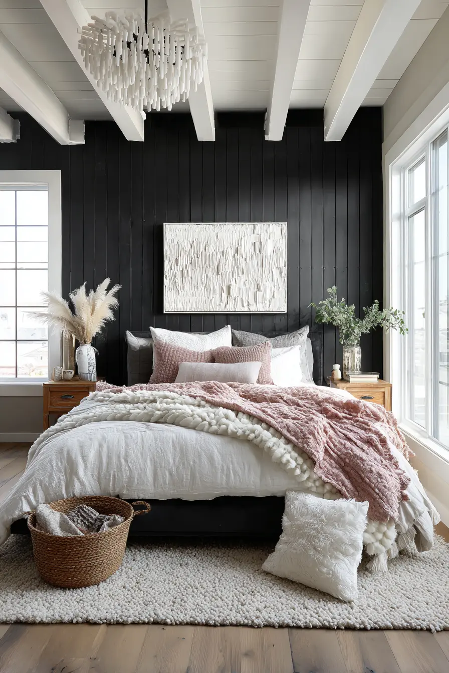 Black and White Bedroom 137682