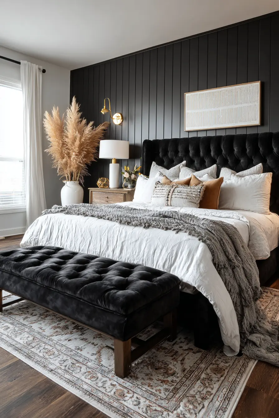 Black and White Bedroom 143792