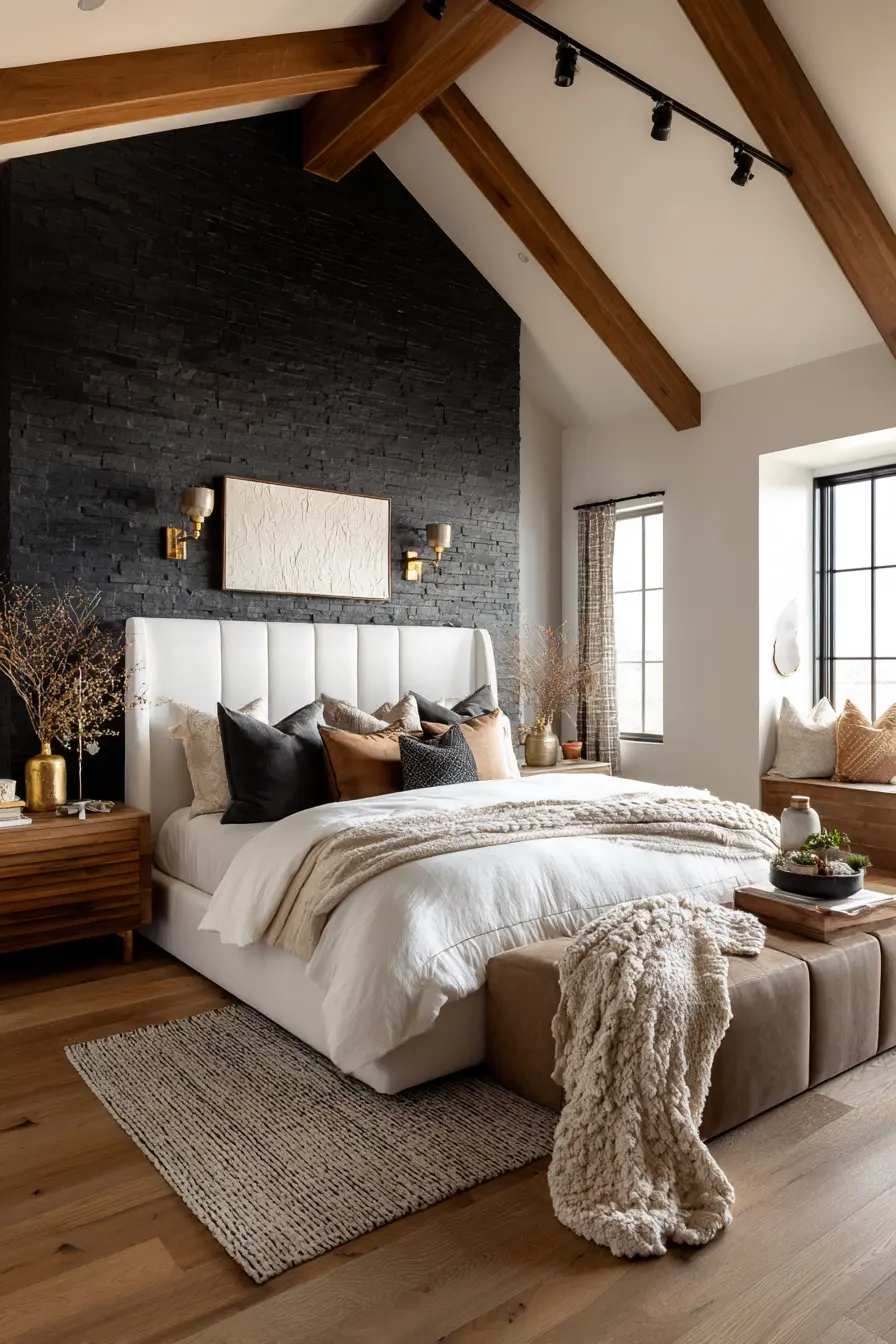 Black and White Bedroom 123462
