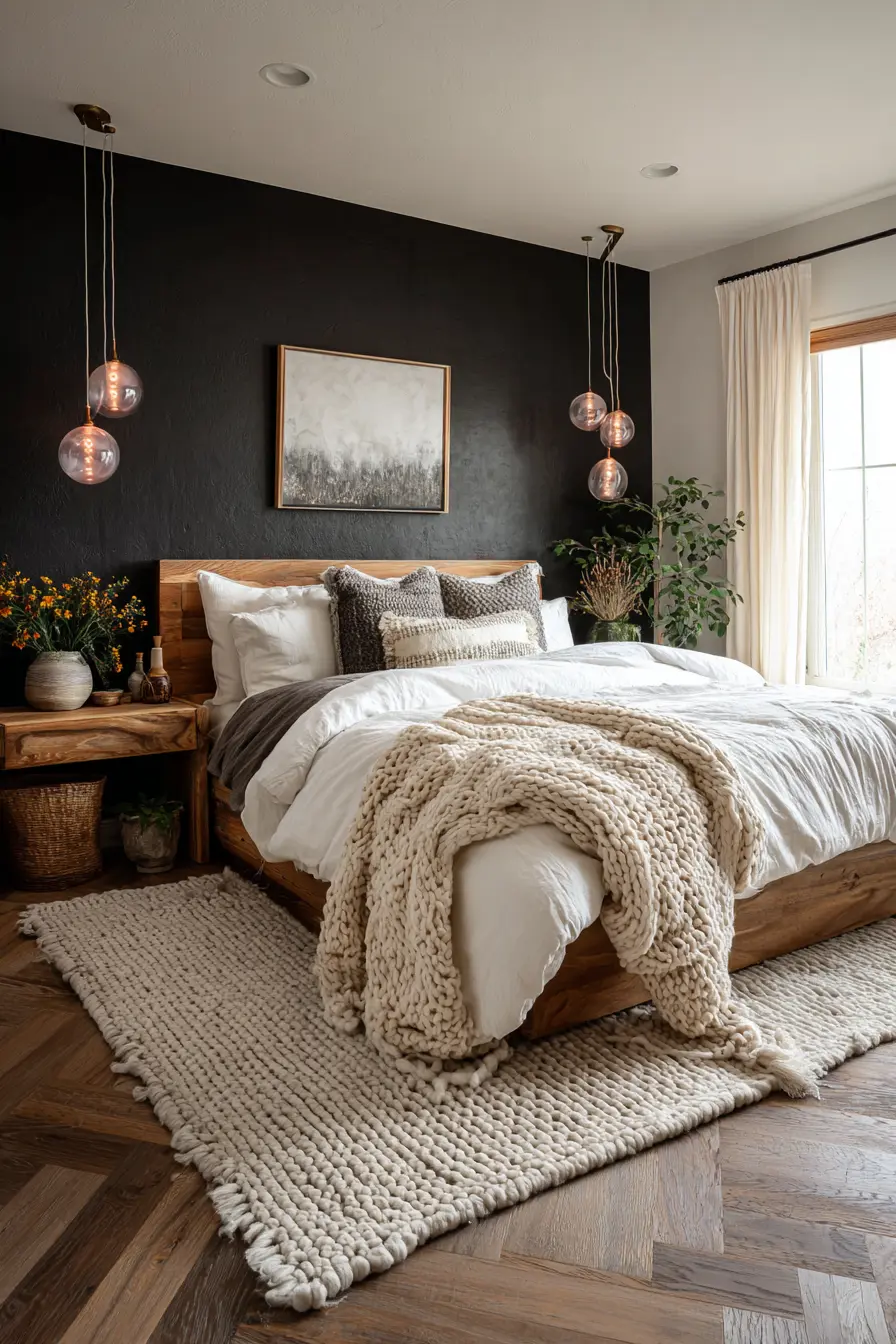 Black and White Bedroom 126504