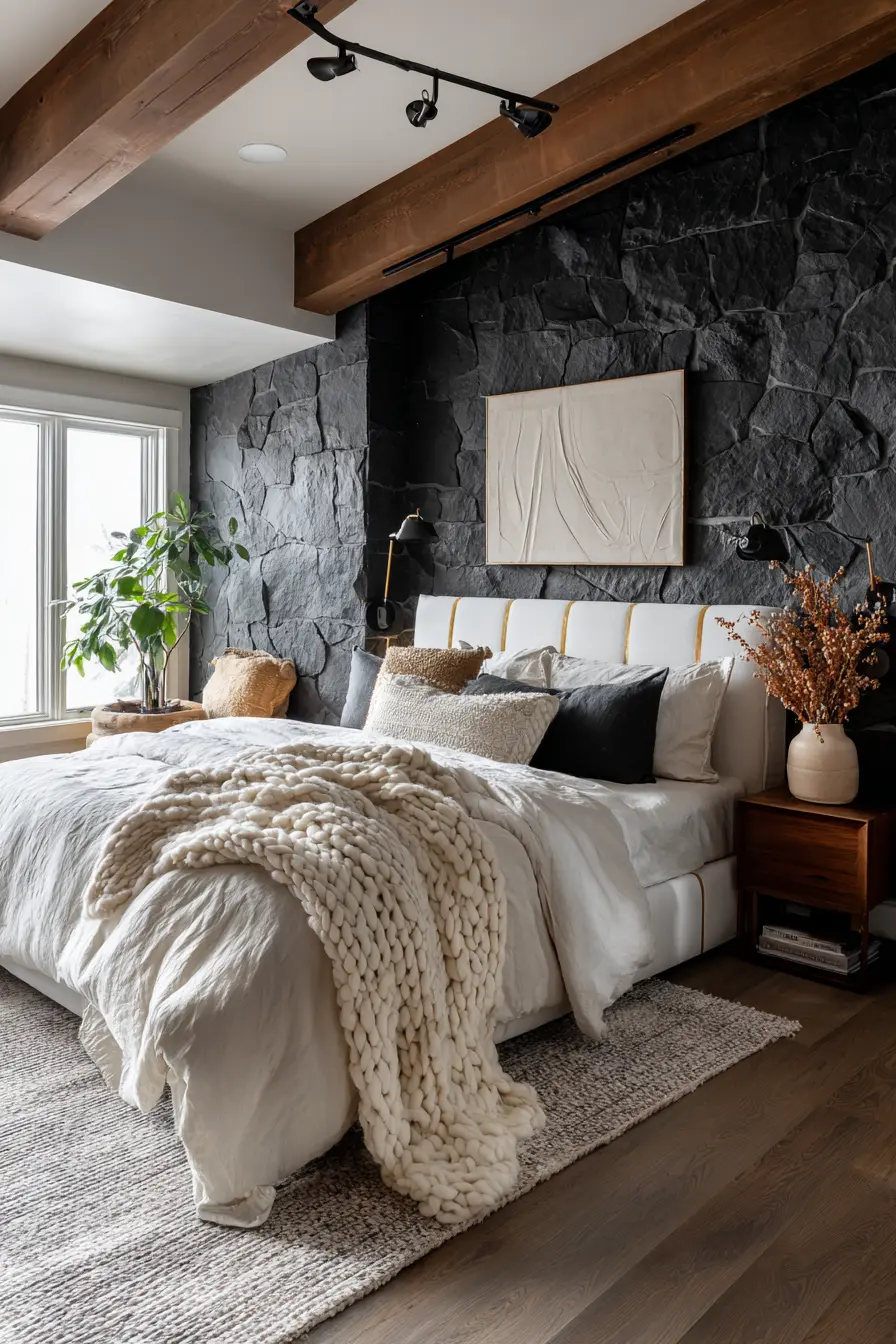 Black and White Bedroom 149382