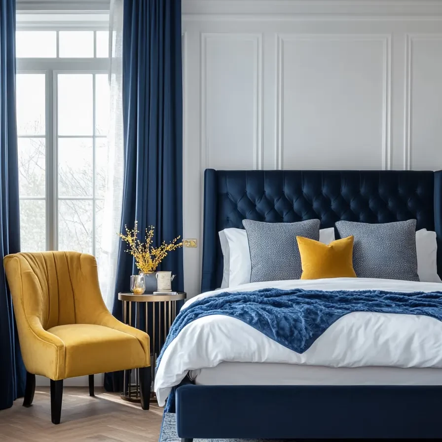 Blue Bedroom 96078