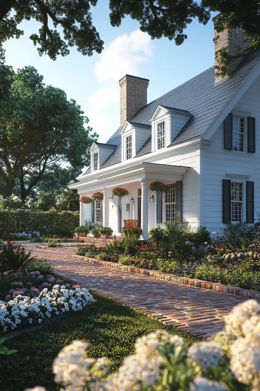 Colonial House Exterior 235782