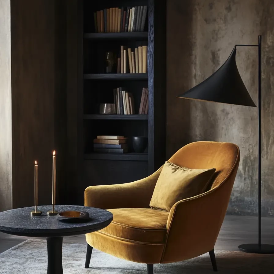 Dark Academia Living Room 79810