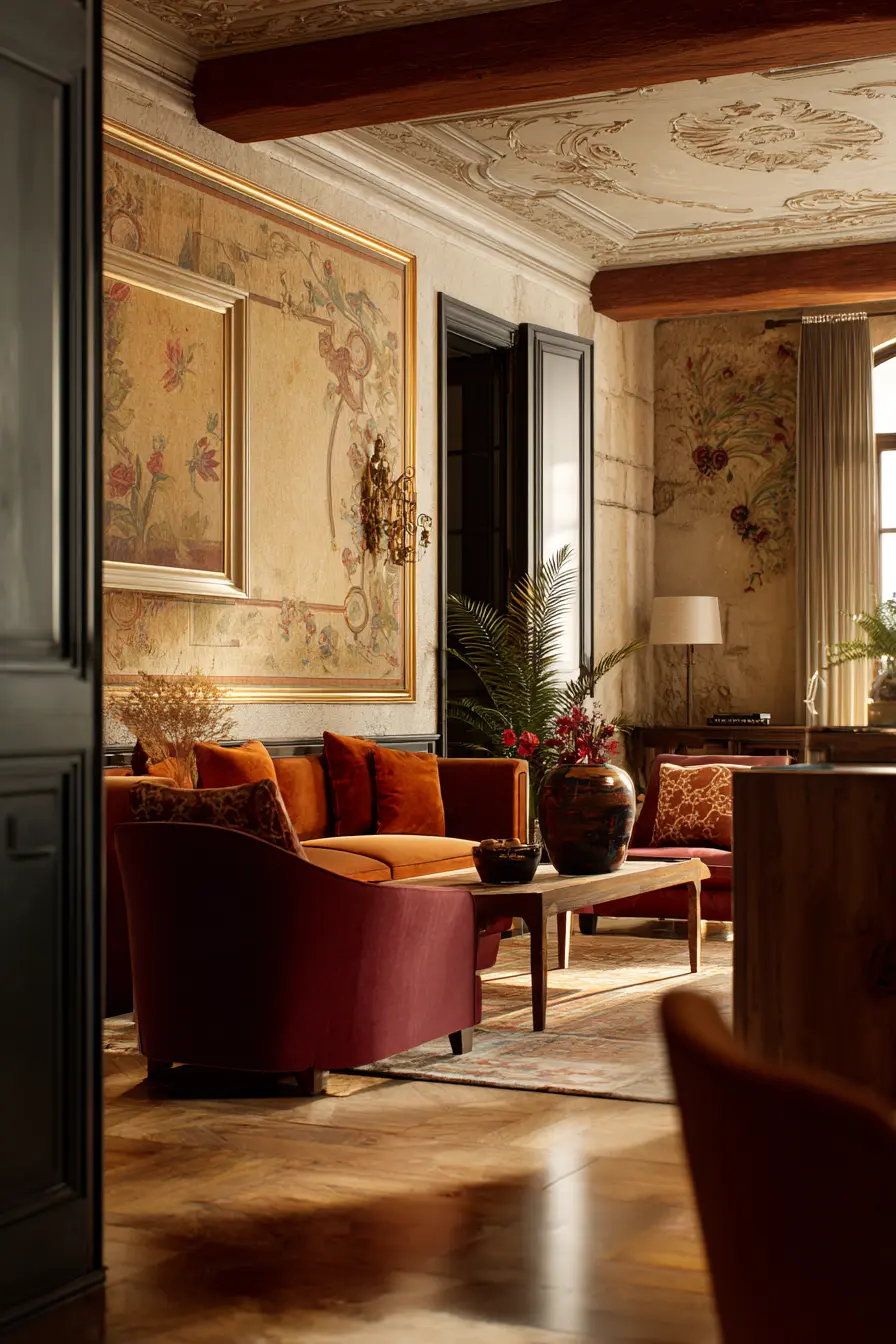 Eclectic Living Room 104068