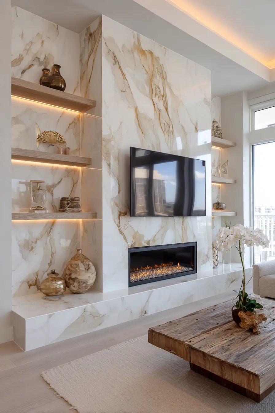 Fireplace Tv Wall 77902