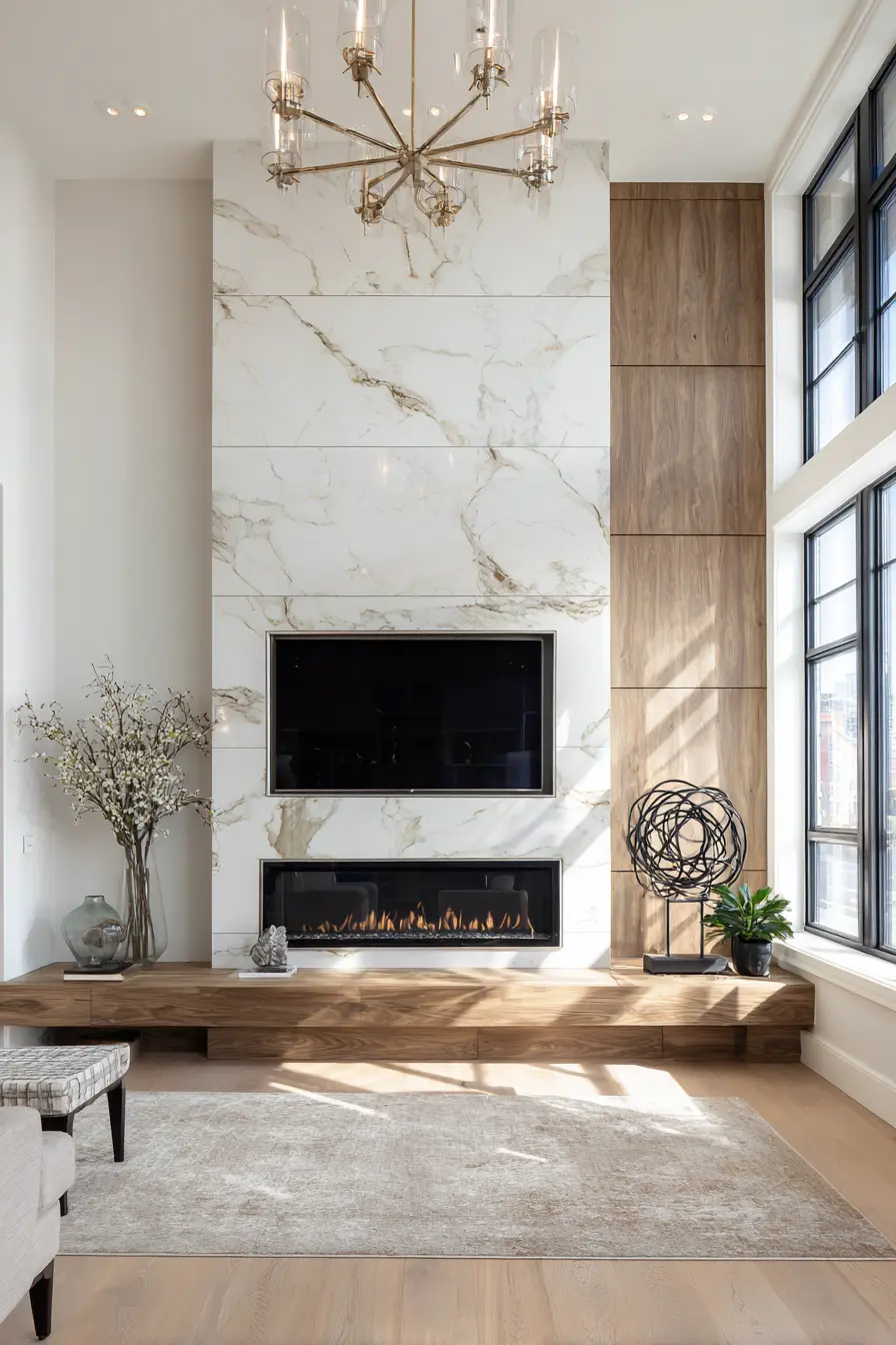 Fireplace Tv Wall 90952