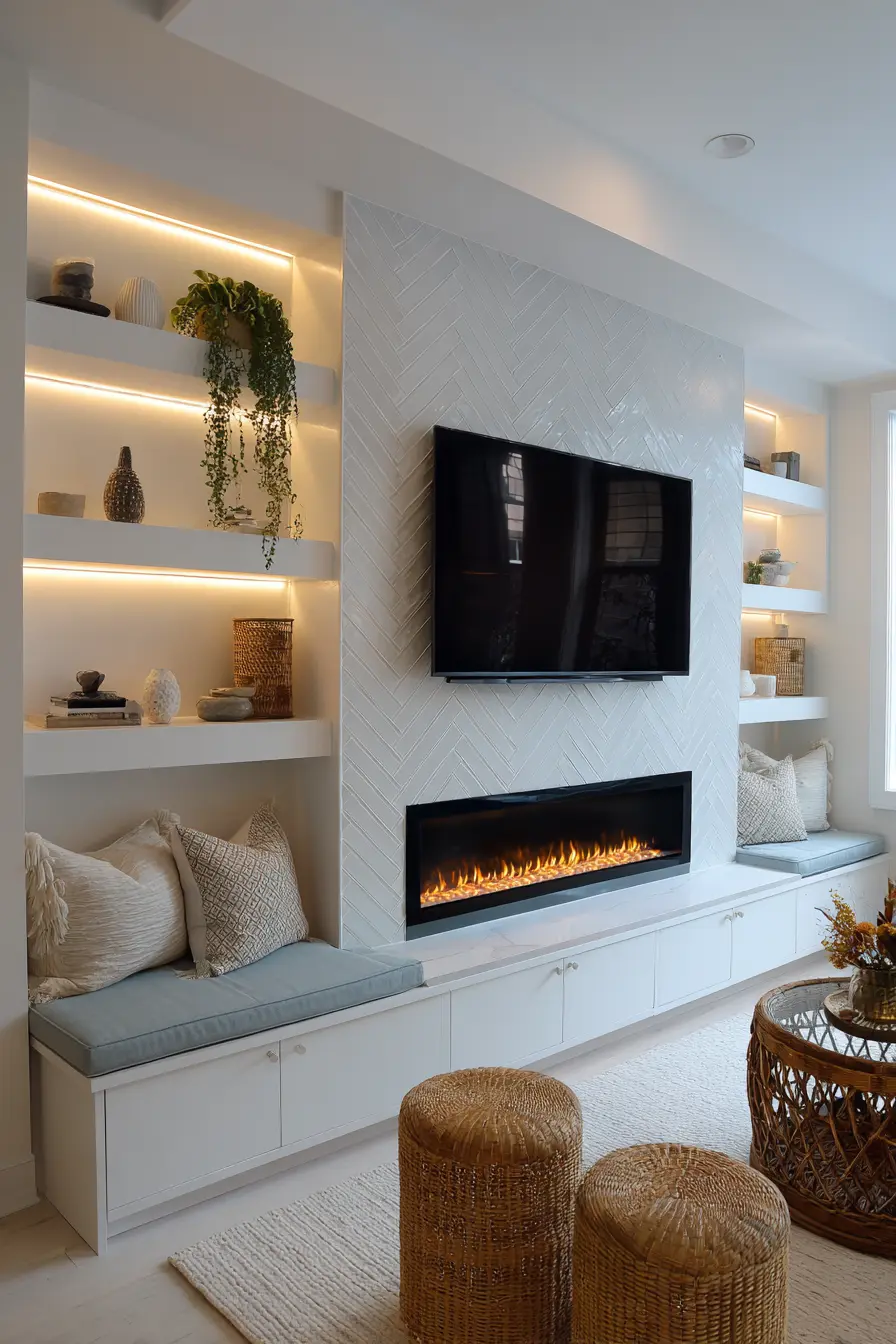 Fireplace Tv Wall 100164