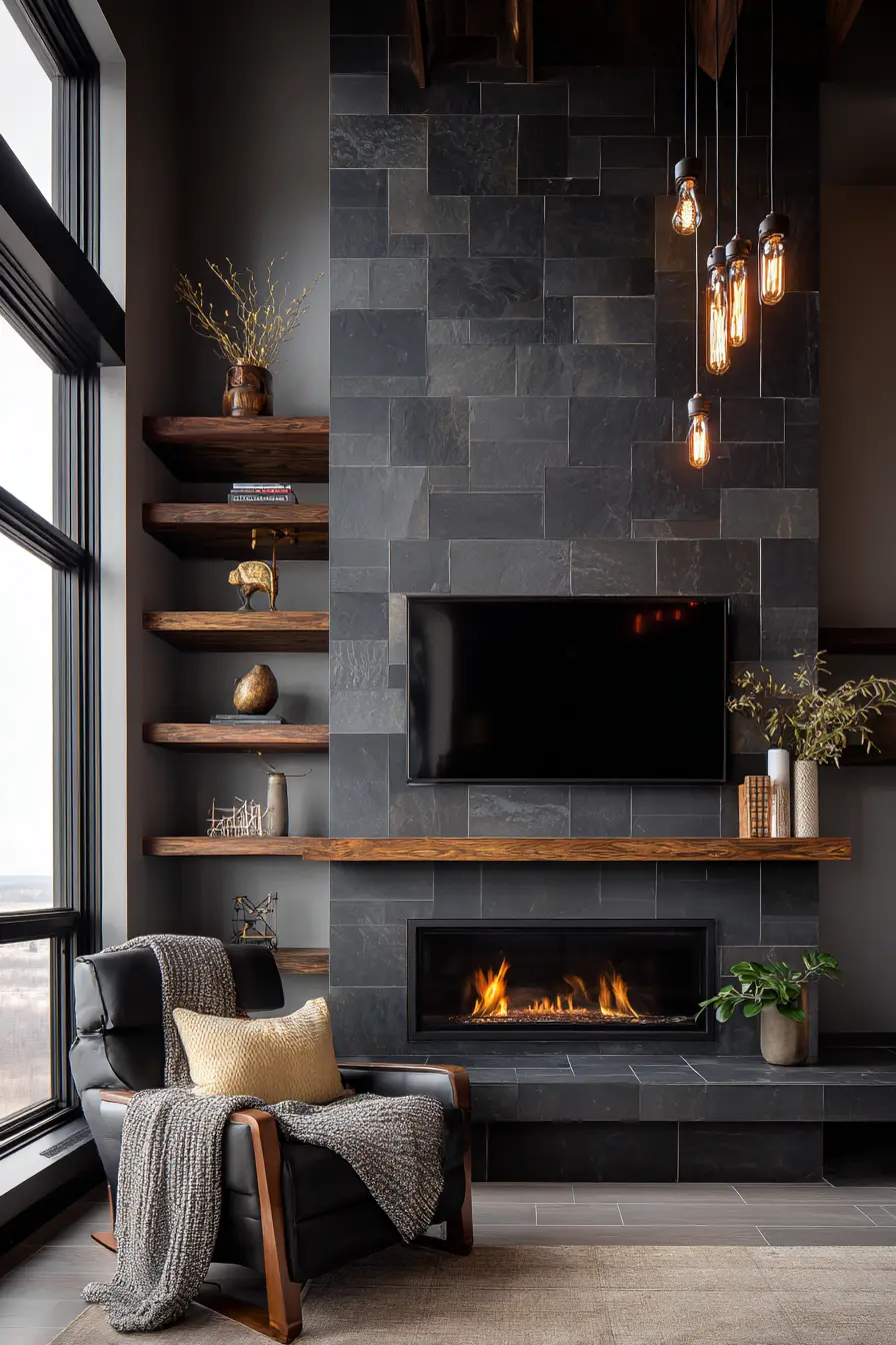 Fireplace Tv Wall 105266