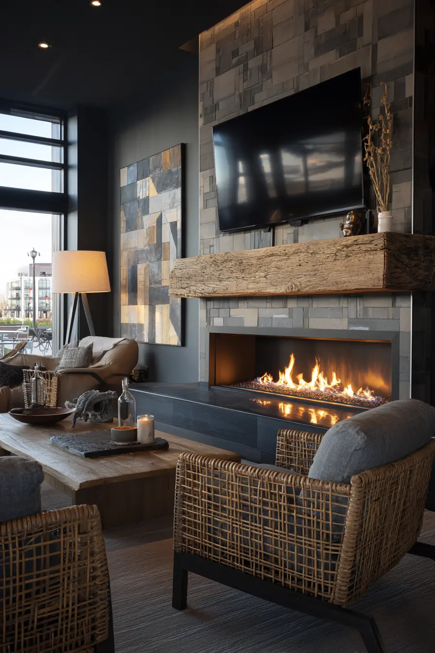 Fireplace Tv Wall 108622