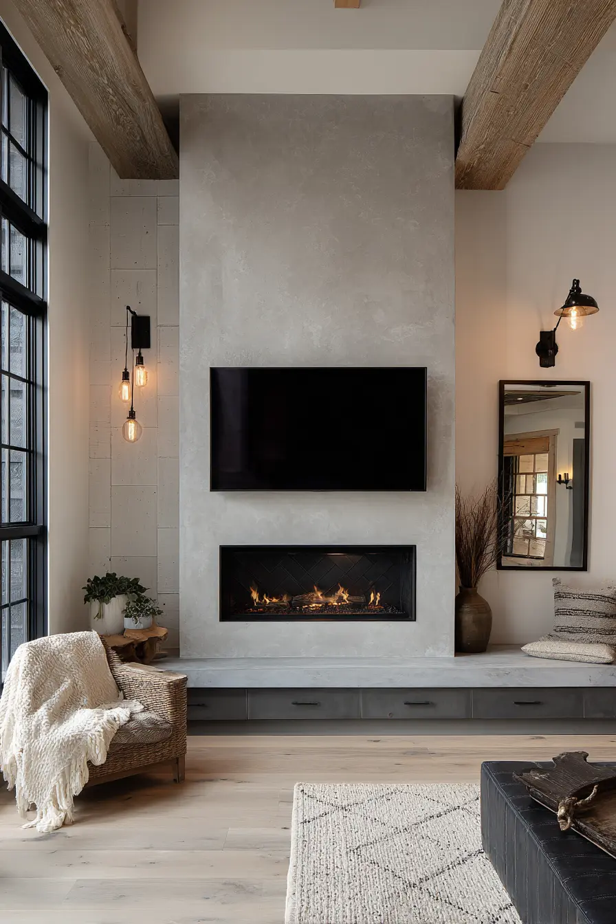 Fireplace Tv Wall 100836