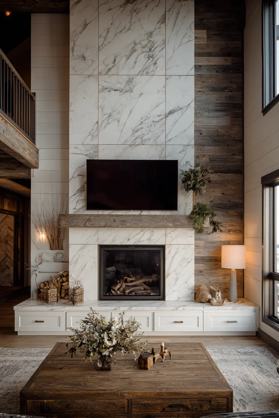 Fireplace Tv Wall 110158
