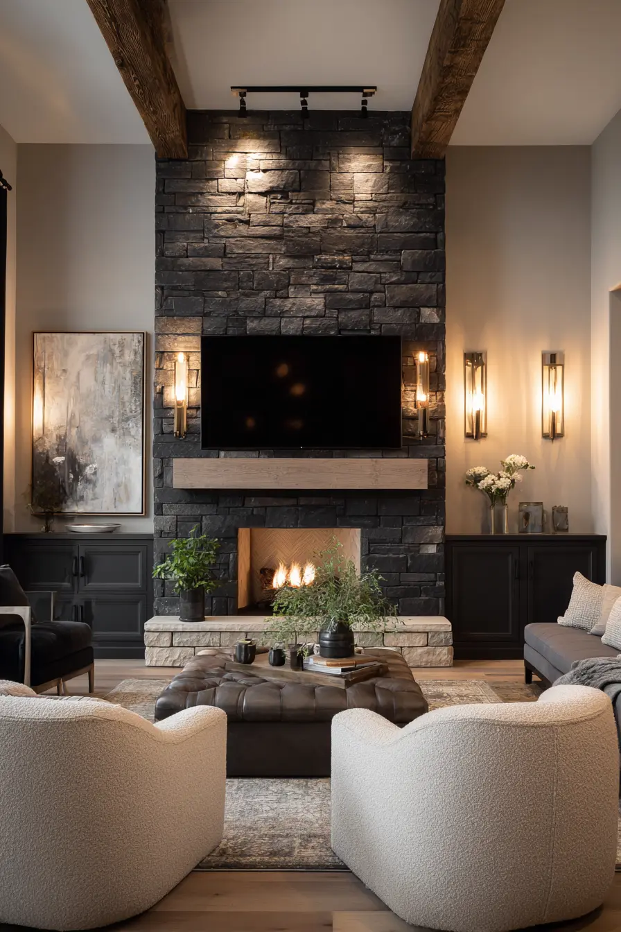 Fireplace Tv Wall 118990