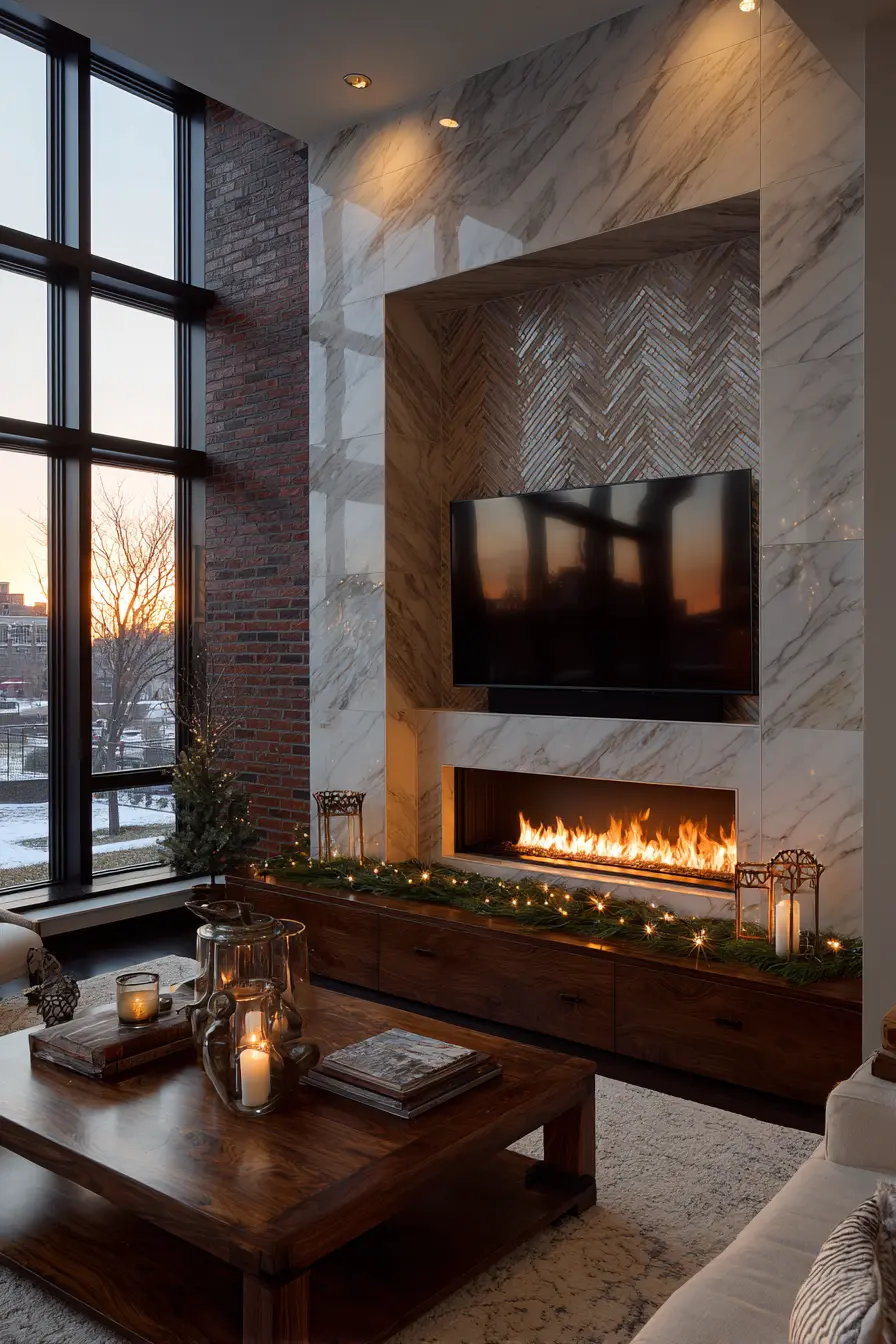 Fireplace Tv Wall 117272